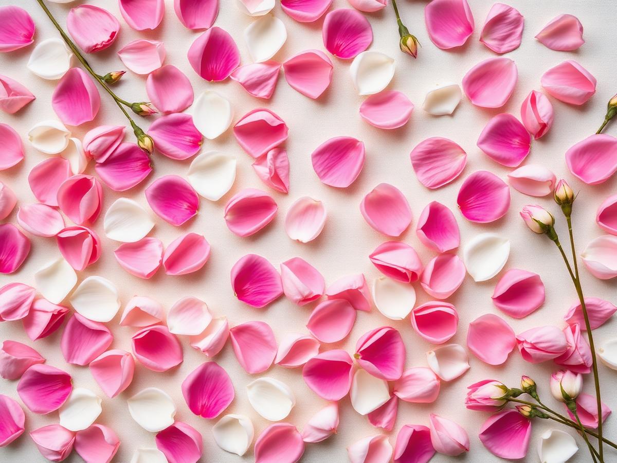 Pétalos y flores de colores